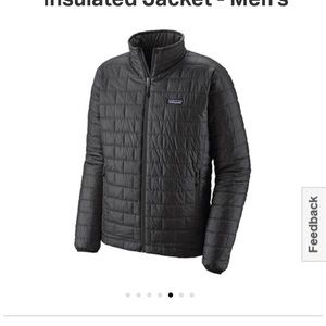 NWOT Patagonia Nano Puff Insulated Jacket- Forge Grey